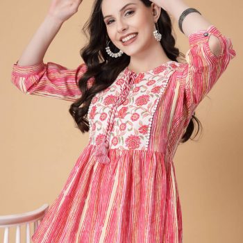 Women Casual Regular Sleeves Women Top, Multicolour