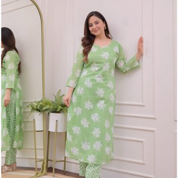 Women Cotton RayonWomen Viscose Rayon Kurti, Palazzo